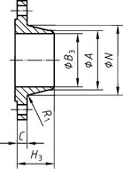 Flansch Klasse 2500 - Typ 11 - Vorschweißflansch