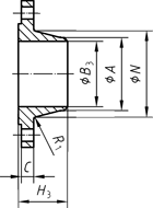 Flansch Klasse 300 - Typ 11 - Vorschweißflansch