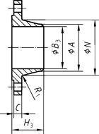 Flansch Klasse 1500 - Typ 11 - Vorschweißflansch