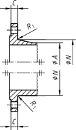 Flansch Klasse 1500 - Typ 21- Integralflansch