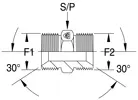 Adaptador hidráulico BSP