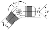 Hydraulischer JIC-Adapter