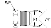 Hydraulischer JIC-Adapter