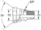 Hydraulischer JIC-Adapter