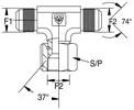 Hydraulischer JIC-Adapter