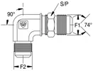 Hydraulischer JIC-Adapter