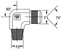 Hydraulischer JIC-Adapter