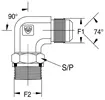 Hydraulischer JIC-Adapter