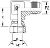 Hydraulischer JIC-Adapter