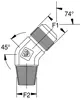 Hydraulischer JIC-Adapter