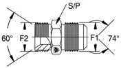 Hydraulischer JIC-Adapter