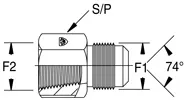 Hydraulischer JIC-Adapter