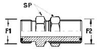 Hydraulischer ORFS-Adapter