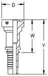 Hydraulikanschluss-Flansch