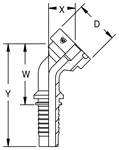 Hydraulikanschluss-Flansch