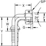 S743 raccord hydraulique