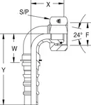 SC773 racor hidráulico