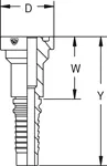 SD881 raccord hydraulique