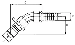 dessin-embout-45-hydraulique-encliquetable-weo