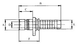 dessin-embout-droit-hydraulique-encliquetable-weo