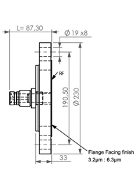 Flange 150 DN100