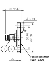 Flange 150 DN50