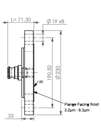 Flange 150 DN100