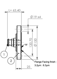 Flansch 150 DN50