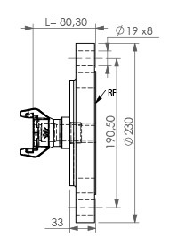 Flange 150 DN100