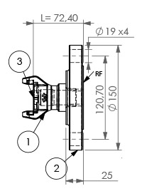 Flansch 150 DN50