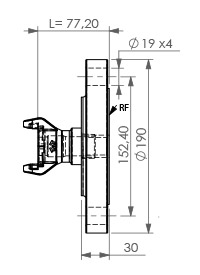 Flansch 150 DN80