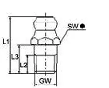 Hydraulische Schmiergeräte Standard Gerade