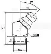 Hydraulische Schmiergeräte Standard 45 quadratisch