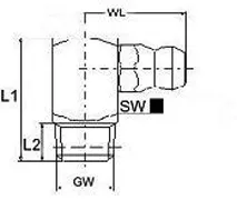 GRAISSEUR COUDÉ 90° M10-1.50 – Garage Sir Lucas MG Rover