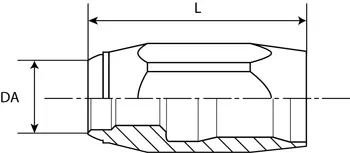 Dibujo de cápsula roscada