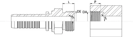 Filetage SAE Cone Inverse