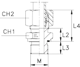 1006-B3-raccord-hydraulique-union-simple-male-filetage-metrique