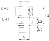 1006-B4-raccord-hydraulique-union-simple-male-filetage-metrique