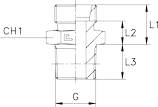 1017-1-raccord-hydraulique-union-simple-male-filetage-BSP-conique