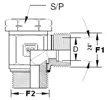 Equerres pour tube hydraulique GAZ