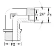 Ellbogen für hydraulische Rohre GAZ