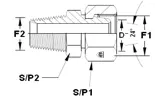 Drehadapter für hydraulisches Rohr GAZ