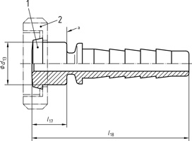 Hose fittings with coned end