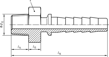 Hose fittings with tapered male thread