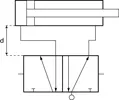 Esquema cilindro 1 para conector neumático