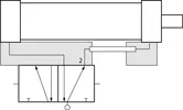 Esquema cilindro 2 para conector neumático