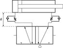 Esquema cilindro 3 para conector neumático