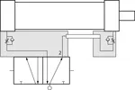 Esquema cilindro 4 para conector neumático