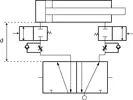 Esquema cilindro 5 para conector neumático